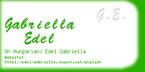 gabriella edel business card